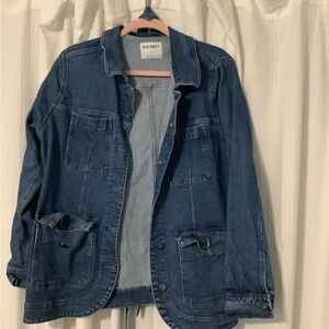 Old Navy women’s Classic Blue Shirt Jacket
